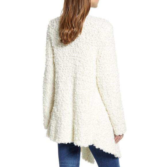 1. State Antique White Golden Hour Drape Front Cardigan NWT Womens Size Small - Picture 3 of 7